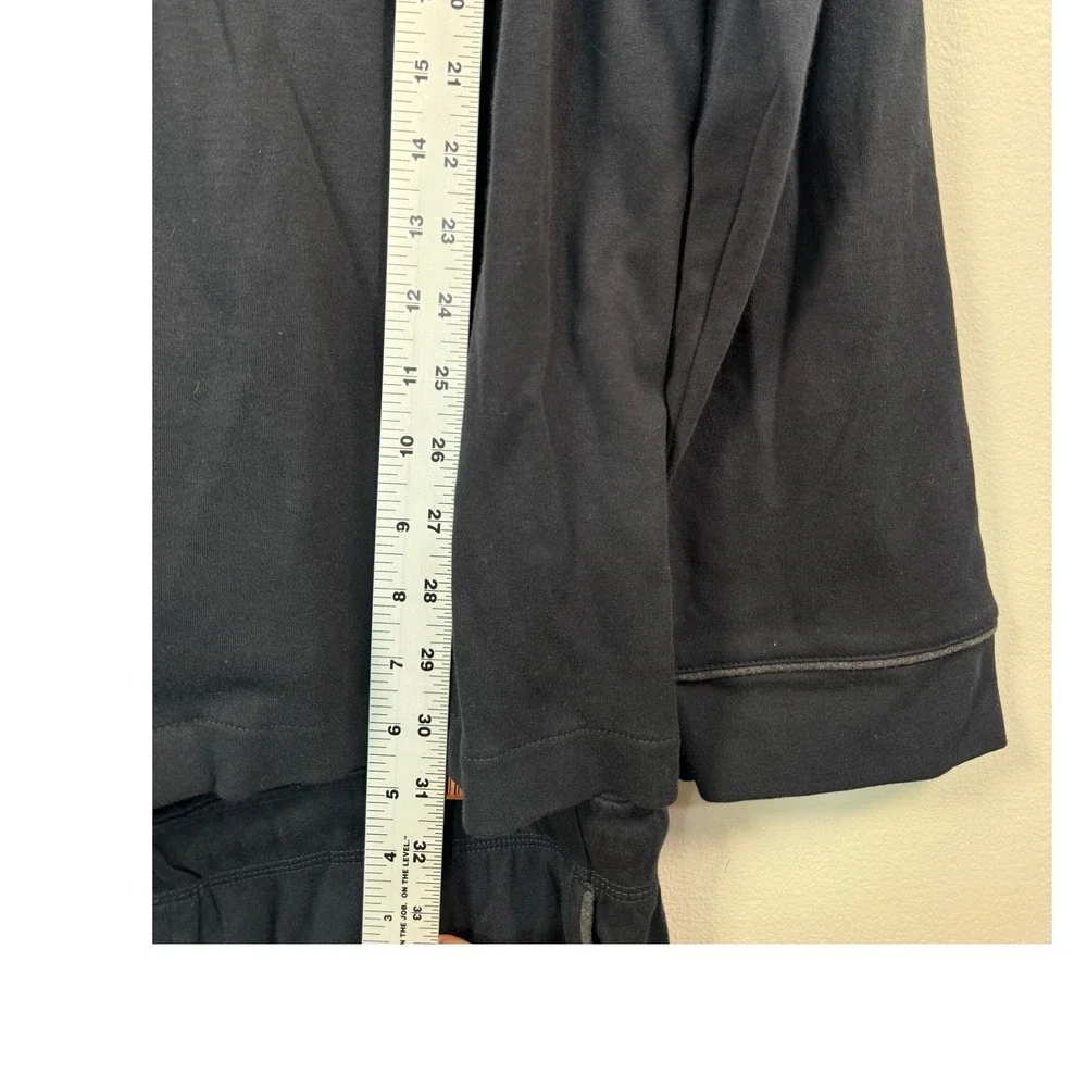L.L.Bean Pajama Set Men XL Traditional Fit Navy Blue Button-Down EUC